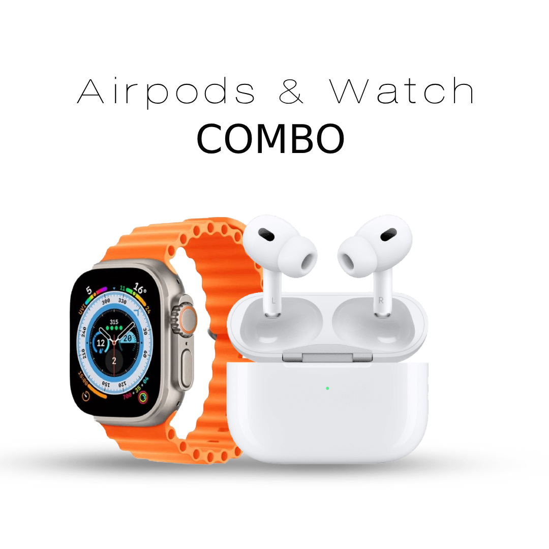 “Ultimate Apple Combo: Air Pods Pro 2 & Ultra Watch 2 - Only ₹1499!”